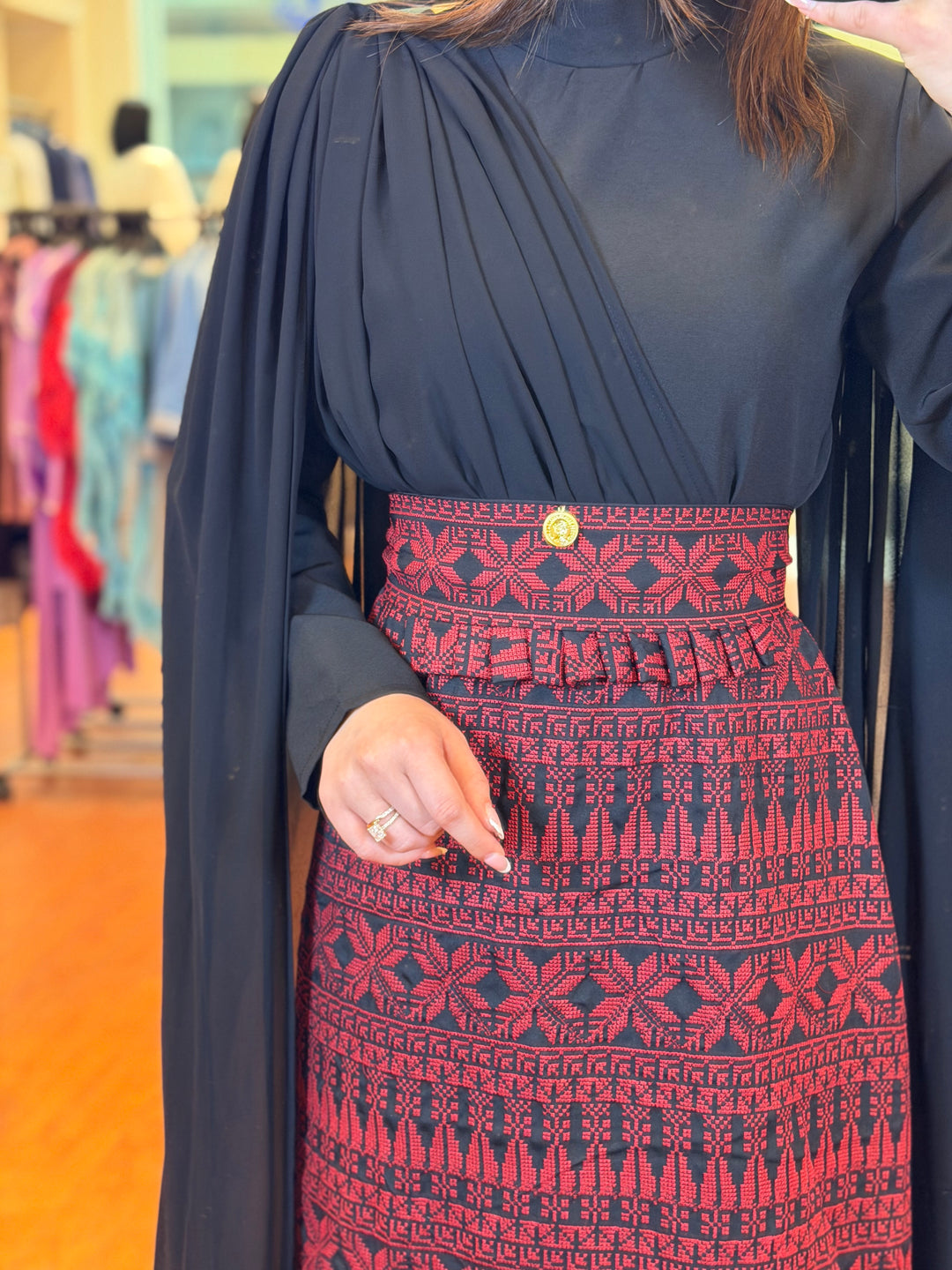 Shawl Tatreez Dress