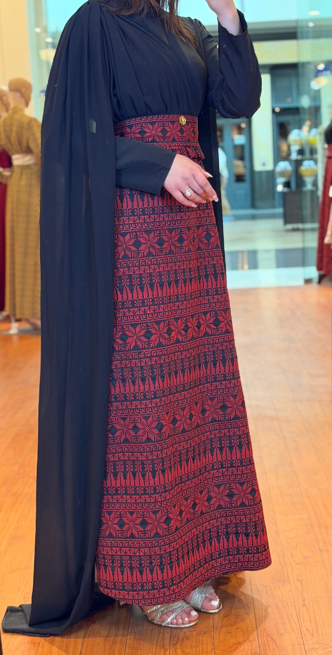 Shawl Tatreez Dress